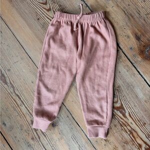 Zara Pink Ribbed Joggers